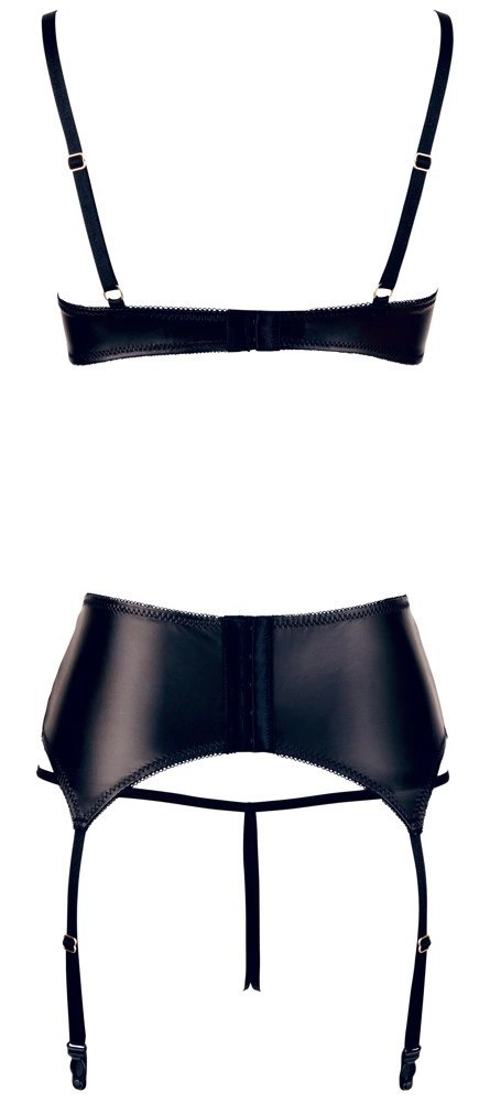 Cottelli LINGERIE - 3-Częściowy Seksowny Komplecik Czarny 85C/XL Cottelli LINGERIE Cottelli LINGERIE - 3-Częściowy Seksowny Komplecik Czarny 85C/XL Cottelli LINGERIE