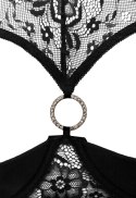 Cottelli LINGERIE - Koronkowy 2-Częściowy Set Biustonosz Bez Miseczek I Wysokie Otwarte Stringi 75B/S Cottelli LINGERIE