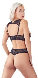 Cottelli LINGERIE - Koronkowy 2-Częściowy Set Biustonosz Bez Miseczek I Wysokie Otwarte Stringi 85B/L Cottelli LINGERIE
