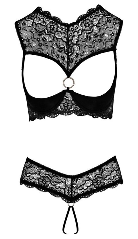 Cottelli LINGERIE - Koronkowy 2-Częściowy Set Biustonosz Bez Miseczek I Wysokie Otwarte Stringi 85B/L Cottelli LINGERIE Cottelli LINGERIE - Koronkowy 2-Częściowy Set Biustonosz Bez Miseczek I Wysokie Otwarte Stringi 85B/L Cottelli LINGERIE