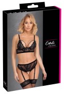 Cottelli LINGERIE - Koronkowy Biustonosz Z Pasem Do Pończoch Bez Krocza M Cottelli LINGERIE