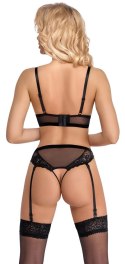 Cottelli LINGERIE - Koronkowy Biustonosz Z Pasem Do Pończoch Bez Krocza S Cottelli LINGERIE