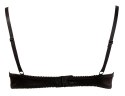 Cottelli LINGERIE - Otwarty Biustonosz Na Fiszbinach Z Eleganckimi Haftkami Czarny 75B Cottelli LINGERIE