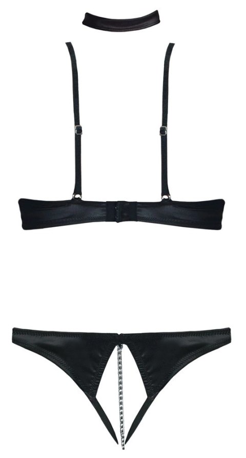 Cottelli LINGERIE - Seksowne Stringi Bez Krocza I Biustonosz Bez Miseczek Z Kwiatowym Haftem 85B/L Cottelli LINGERIE Cottelli LINGERIE - Seksowne Stringi Bez Krocza I Biustonosz Bez Miseczek Z Kwiatowym Haftem 85B/L Cottelli LINGERIE