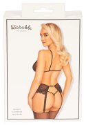 Kissable - 3-Częściowy Seksowny Komplecik Z Pięknej Koronki Czarny L/XL Kissable