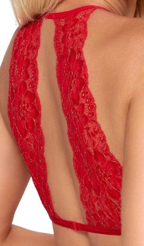 Kissable - Seksowny Koronkowy Czerwony Komplecik S/M Kissable Kissable - Seksowny Koronkowy Czerwony Komplecik S/M Kissable