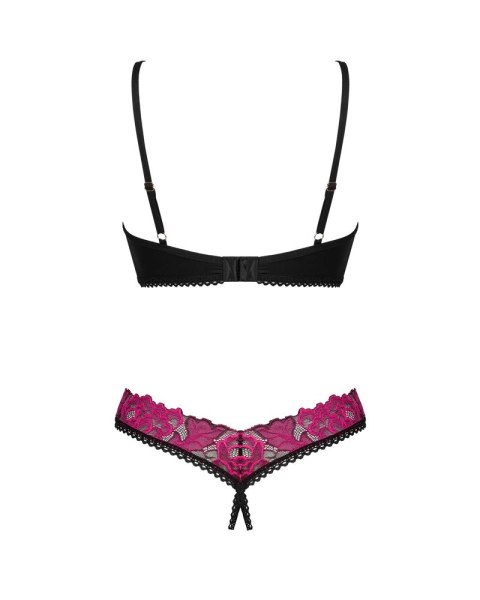 Obsessive - Seksowny Biustonosz I Stringi Bez Krocza Z Kwiatową Koronką Rosenty M/L Obsessive Obsessive - Seksowny Biustonosz I Stringi Bez Krocza Z Kwiatową Koronką Rosenty M/L Obsessive
