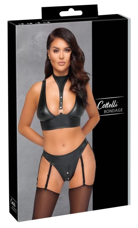 Cottelli Bondage - 2-Częściowy Seksowny Matowy Komplecik Bondage XL Cottelli BONDAGE Cottelli Bondage - 2-Częściowy Seksowny Matowy Komplecik Bondage XL Cottelli BONDAGE