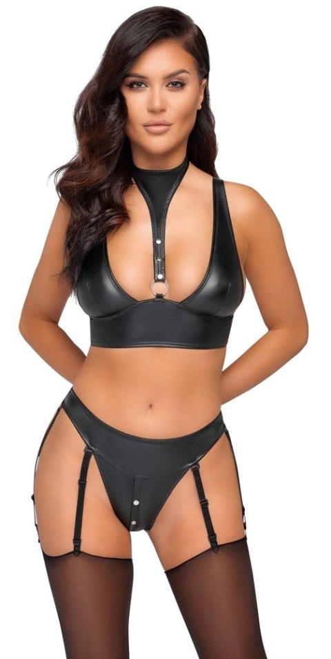 Cottelli Bondage - 2-Częściowy Seksowny Matowy Komplecik Bondage XL Cottelli BONDAGE Cottelli Bondage - 2-Częściowy Seksowny Matowy Komplecik Bondage XL Cottelli BONDAGE