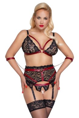 Cottelli Bondage - 3-Częściowy Koronkowy Komplecik Bondage 4XL Cottelli BONDAGE