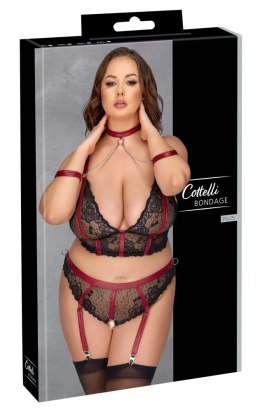Cottelli Bondage - Seksowny 2-Częściowy Komplecik Z Delikatnej Koronki 4XL Cottelli BONDAGE