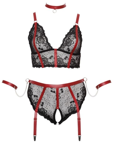 Cottelli Bondage - Seksowny 2-Częściowy Komplecik Z Delikatnej Koronki 4XL Cottelli BONDAGE Cottelli Bondage - Seksowny 2-Częściowy Komplecik Z Delikatnej Koronki 4XL Cottelli BONDAGE