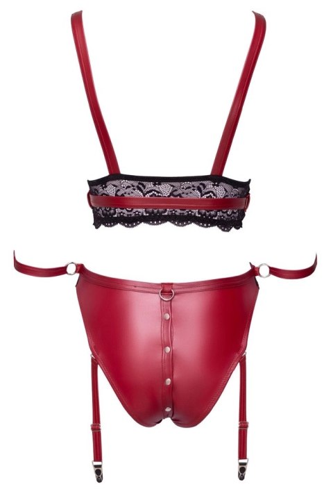 Cottelli Bondage - Seksowny Czerwony Zestaw Z Elegancką Koronką XL Cottelli BONDAGE Cottelli Bondage - Seksowny Czerwony Zestaw Z Elegancką Koronką XL Cottelli BONDAGE