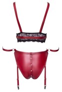 Cottelli Bondage - Seksowny Czerwony Zestaw Z Elegancką Koronką L Cottelli BONDAGE