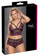 Cottelli CURVES - Miękki Koronkowy Biustonosz I Majteczki Z Wysokim Stanem 4XL/3XL Cottelli CURVES