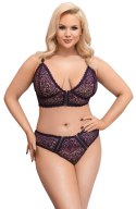 Cottelli CURVES - Seksowny 2-Częściowy Zestaw Z Fioletowej Koronki 2XL Cottelli CURVES