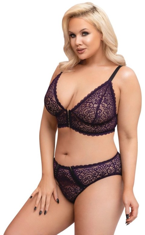 Cottelli CURVES - Seksowny 2-Częściowy Zestaw Z Fioletowej Koronki 4XL Cottelli CURVES Cottelli CURVES - Seksowny 2-Częściowy Zestaw Z Fioletowej Koronki 4XL Cottelli CURVES