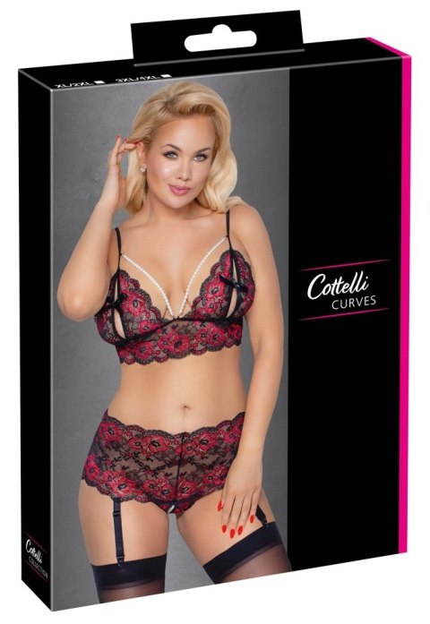 Cottelli CURVES - Seksowny Koronkowy Komplecik Z Perełkami 3XL/4XL Cottelli CURVES