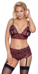 Cottelli CURVES - Seksowny Koronkowy Komplecik Z Perełkami 3XL/4XL Cottelli CURVES