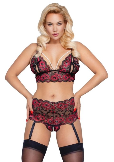 Cottelli CURVES - Seksowny Koronkowy Komplecik Z Perełkami 3XL/4XL Cottelli CURVES Cottelli CURVES - Seksowny Koronkowy Komplecik Z Perełkami 3XL/4XL Cottelli CURVES