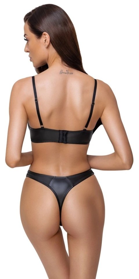 Cottelli LINGERIE - Czarny Matowy 2-Częściowy Set Z Ozdobnymi Paseczkami 75B/S Cottelli LINGERIE Cottelli LINGERIE - Czarny Matowy 2-Częściowy Set Z Ozdobnymi Paseczkami 75B/S Cottelli LINGERIE