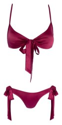 Cottelli LINGERIE - Gorący Wiązany 2-Częściowy Set Czerwony S/M Cottelli LINGERIE