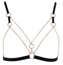 Cottelli LINGERIE - Seksowny Biustonosz Z Paseczków I Łańcuszków + Figi Z Koronką L Cottelli LINGERIE