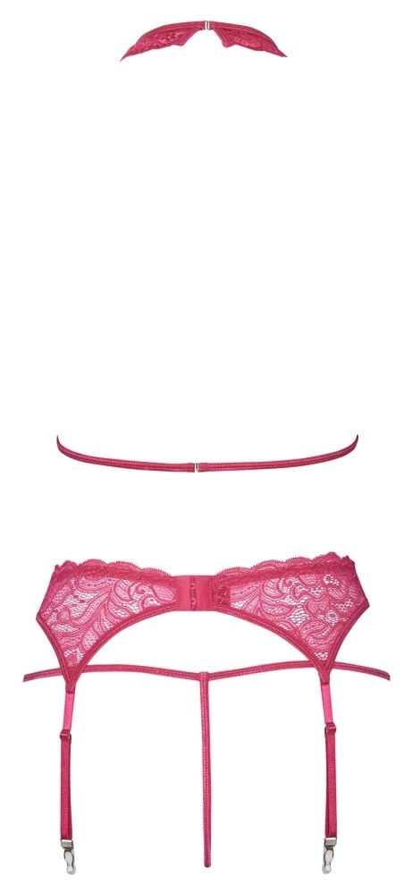 Cottelli LINGERIE - Seksowny Różowy Komplecik Biustonosz Pas I Stringi S/M Cottelli LINGERIE Cottelli LINGERIE - Seksowny Różowy Komplecik Biustonosz Pas I Stringi S/M Cottelli LINGERIE