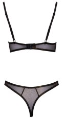 Cottelli LINGERIE - Seksowny Siateczkowy 2-Częściowy Komplecik Z Brokatem 85C/XL Cottelli LINGERIE