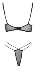 Cottelli LINGERIE - Seksowny Siateczkowy Biustonosz I Stringi Na Cienkich Sznureczkach XL Cottelli LINGERIE