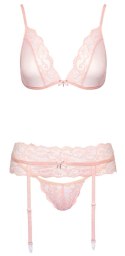 Kissable - Seksowny Koronkowy Różowy Komplecik L/XL Kissable