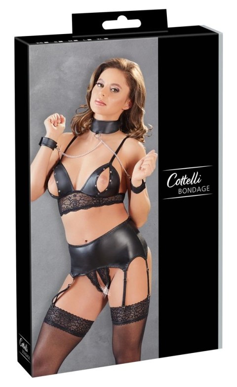 Cottelli Bondage - Seksowny Komplecik Do Zabaw Bondage Czarny M Cottelli BONDAGE Cottelli Bondage - Seksowny Komplecik Do Zabaw Bondage Czarny M Cottelli BONDAGE