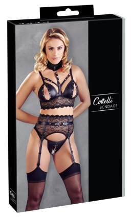 Cottelli Bondage - Seksowny Koronkowy Komplecik Do Bondage Czarny XL Cottelli BONDAGE