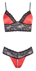 Cottelli LINGERIE - Gorący 2-Częsciowy Komplecik Z Otwartym Kroczem S Cottelli LINGERIE
