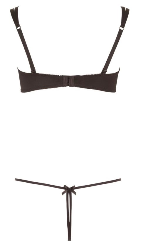 Cottelli LINGERIE - Seksowny 2-Częściowy Komplecik Z Paseczków Czarny XL Cottelli LINGERIE Cottelli LINGERIE - Seksowny 2-Częściowy Komplecik Z Paseczków Czarny XL Cottelli LINGERIE