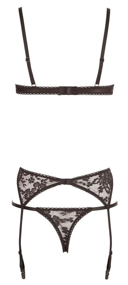 Cottelli LINGERIE - Seksowny 3-Częściowy Koronkowy Set 75B/S Cottelli LINGERIE Cottelli LINGERIE - Seksowny 3-Częściowy Koronkowy Set 75B/S Cottelli LINGERIE