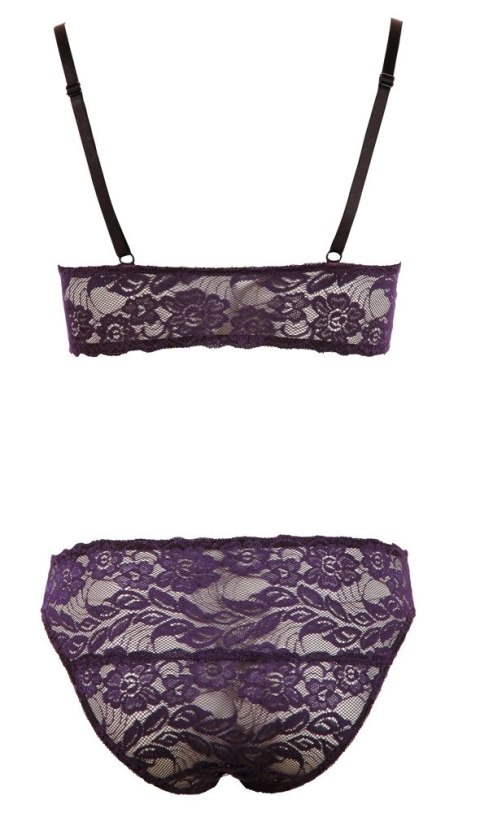 Cottelli LINGERIE - Seksowny Koronkowy Biustonosz I Figi Na Haftki XL Cottelli LINGERIE Cottelli LINGERIE - Seksowny Koronkowy Biustonosz I Figi Na Haftki XL Cottelli LINGERIE