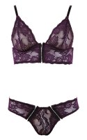 Cottelli LINGERIE - Seksowny Koronkowy Biustonosz I Figi Na Haftki M Cottelli LINGERIE