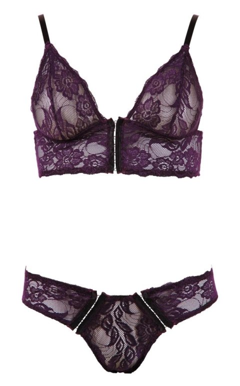 Cottelli LINGERIE - Seksowny Koronkowy Biustonosz I Figi Na Haftki M Cottelli LINGERIE Cottelli LINGERIE - Seksowny Koronkowy Biustonosz I Figi Na Haftki M Cottelli LINGERIE