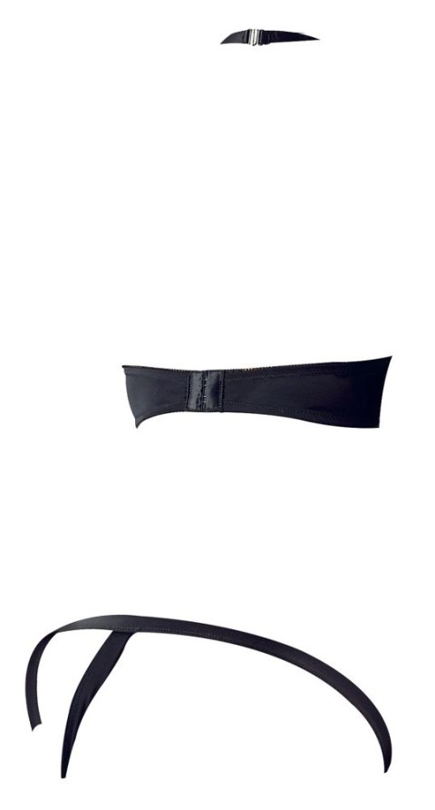 Cottelli LINGERIE - Seksowny Otwarty Biustonosz + Stringi Czarne 85B/L Cottelli LINGERIE Cottelli LINGERIE - Seksowny Otwarty Biustonosz + Stringi Czarne 85B/L Cottelli LINGERIE