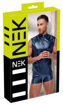 NEK - Seksowna Niebiesko-Metaliczna Koszulka Męska Bez Rękawów XL NEK