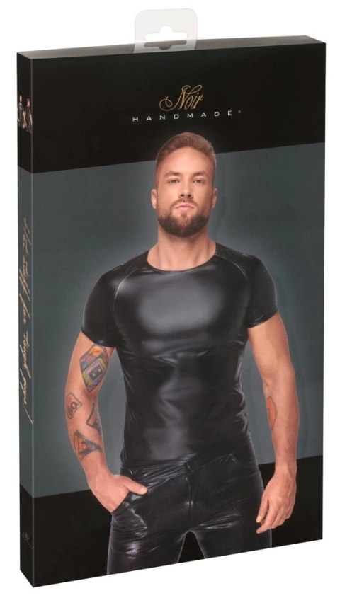 Noir - Seksowna Męska Koszulka Czarny Mat XL Noir Noir - Seksowna Męska Koszulka Czarny Mat XL Noir