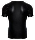 Noir - Seksowna Męska Koszulka Czarny Mat XL Noir