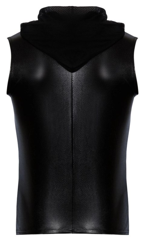 Noir - Seksowny Męski Bezrękawnik Z Kapturem Skóra Węża Czarny 2XL Noir Noir - Seksowny Męski Bezrękawnik Z Kapturem Skóra Węża Czarny 2XL Noir