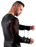 Svenjoyment Bondage - Długa Siateczkowa Koszulka Z Eleganckim Matem I Mankietami Na Nadgarstki XL Svenjoyment Bondage