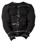 Svenjoyment Bondage - Długa Siateczkowa Koszulka Z Eleganckim Matem I Mankietami Na Nadgarstki XL Svenjoyment Bondage