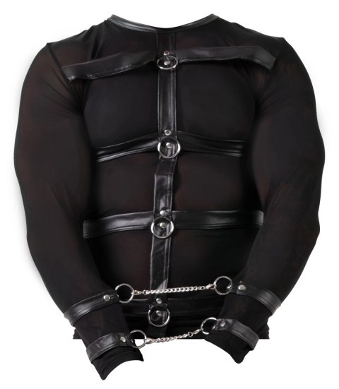 Svenjoyment Bondage - Długa Siateczkowa Koszulka Z Eleganckim Matem I Mankietami Na Nadgarstki L Svenjoyment Bondage Svenjoyment Bondage - Długa Siateczkowa Koszulka Z Eleganckim Matem I Mankietami Na Nadgarstki L Svenjoyment Bondage