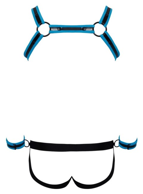 Svenjoyment Bondage - Seksowna Męska Uprząż + Slipy Bez Tyłu Z Mankietami 2XL Svenjoyment Bondage Svenjoyment Bondage - Seksowna Męska Uprząż + Slipy Bez Tyłu Z Mankietami 2XL Svenjoyment Bondage