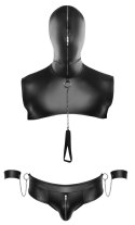 Svenjoyment Bondage - Seksowny 2-Częściowy Matowy Męski Zestaw BDSM Czarny L Svenjoyment Bondage