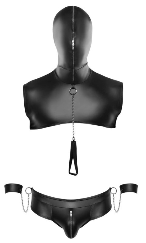 Svenjoyment Bondage - Seksowny 2-Częściowy Matowy Męski Zestaw BDSM Czarny L Svenjoyment Bondage Svenjoyment Bondage - Seksowny 2-Częściowy Matowy Męski Zestaw BDSM Czarny L Svenjoyment Bondage